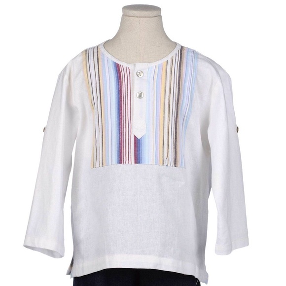 LA FAUTE À VOLTAIRE KIDS LINEN SHIRT SIZE 5Y - Picture 1 of 2
